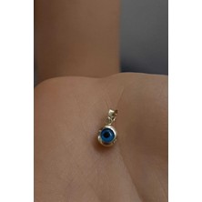 Fiyonk Kuyumculuk 14 Ayar Altın Yuvarlak Göz Kolye Ucu