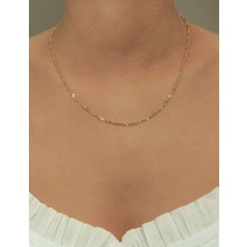 Fiyonk Kuyumculuk 14 Ayar Altın Singapur Zincir 2.30 mm