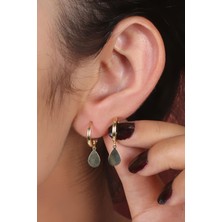 Fiyonk Kuyumculuk 14 Ayar Altın Damla Sallantılı Küpe 1