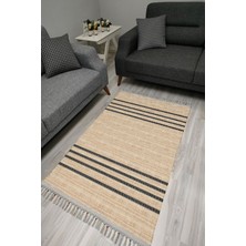 Kilim Home Cotton Serisi Dekoratif Dokuma Taban Saçaklı Kilim