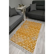 Kilim Home Cotton Serisi Dekoratif Dokuma Taban Saçaklı Kilim