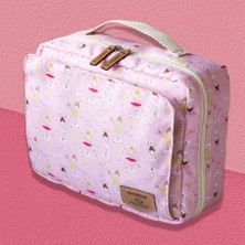 Sunshine Pembe Desenli Bebek Alt Açma Bebek Bezi Bakım Çantası Bebek Organizeri