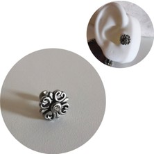 Bylin Cerrahi Çelik Çiçek Piercing - Bar Uzunluğu 6 mm - 1 Adet