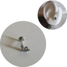 Bylin Cerrahi Çelik Yılan Piercing - Bar Uzunluğu 6 mm - 1 Adet