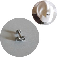 Bylin Cerrahi Çelik Sonsuzluk Piercing - Bar Uzunluğu 6 mm - 1 Adet