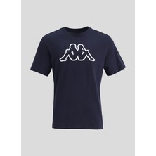 Logo Cromen Erkek Mavi  Regular Fit Tişört