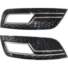 Shuai Yan 1 Çift Araba Ön Sis Farı Izgara Kapağı Audi A4LB9 S4 Rs4 A4 B8.5 2012-2015 Petek Grille Gümüş (Yurt Dışından)