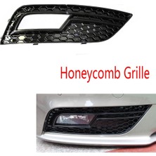 Shuai Yan 1 Çift Araba Ön Sis Farı Izgara Kapağı Audi A4LB9 S4 Rs4 A4 B8.5 2012-2015 Petek Grille Gümüş (Yurt Dışından)