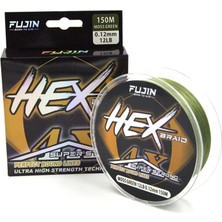 Fujin Hex Braid 4x 150MT Moss Green Ip Misina