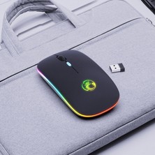 Comse E1300 Şarj Edilebilir Sessiz Tıklamalı Kablosuz  Mouse