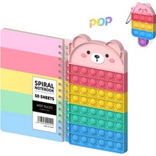 Tianyeda Pop Defter Pop Bubble Fidget Notebook Pop Fidget Oyuncaklar Stresi Azaltan Defter