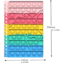 Tianyeda Pop Defter Pop Bubble Fidget Notebook Pop Fidget Oyuncaklar Stresi Azaltan Defter(Yurt Dışından)