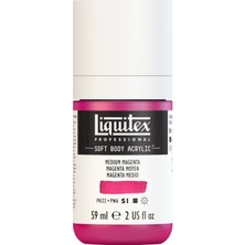 Liquitex : Professional Soft Body : Akrilik Boya : 59 ml : Medium Magenta 500 S1
