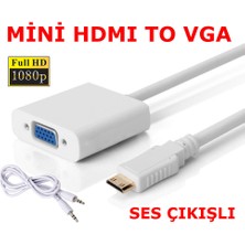 Afzelia Mini HDMI To VGA Dönüştürücü Hd 1080P