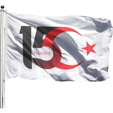 Özgüvenal 15 Temmuz Bayrağı 70X105 cm - Tek Kat Raşel