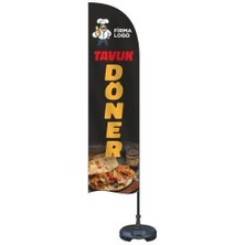 Özgüvenal Tavuk Döner Yelken Bayrak Takımı