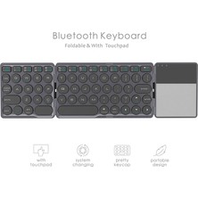 Shuai Yan Katlanabilir Bluetooth Klavye, Ipad, Iphone, Ios, Android ve Windows Için Ultra Hafif Taşınabilir Kablosuz Bluetooth Klavye (Yurt Dışından)