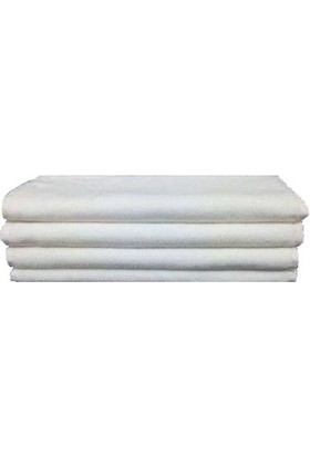 Bol Ticaret Tekstil 10 Adet Banyo Havlusu Beyaz 70 x 140 cm