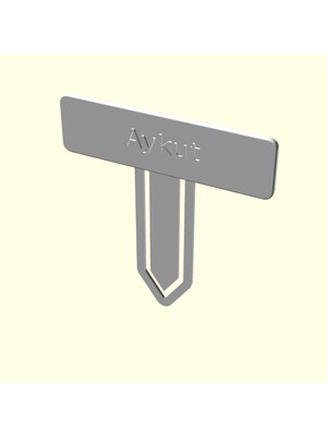 Aldım Geldi Aykut Kişiye Isime Isme Özel Kitap Ayracı Kütüphane Kitaplık Isimlik Sevgiliye Eşe Hediyelik Hediyesi Dekoratif Organik Plastik