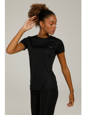 Kinetix SN230 Basic Pes C Neck T- Siyah Kadın T-Shirt