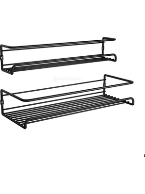2 Asılı Baharat Rafları Depolama Raf Mutfak Duvarı Kiler Için Monte