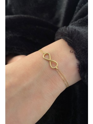 Fiyonk Kuyumculuk 14 Ayar Altın Sonsuzluk Bileklik