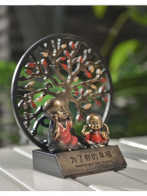 Gift Garden Hayat Ağacı Buda Figürü Görmedim Duymadım Bilmiyorum 3lü Takım