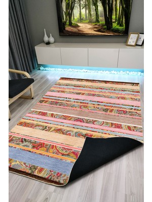 Kilim Home Bable Serisi Dekoratif  Pamuk Kaymaz Taban Halı 1010