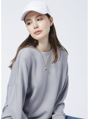 Fabrika Homewear Koleksiyonu Gri Kadın Sweatshirt