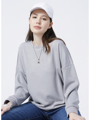 Fabrika Homewear Koleksiyonu Gri Kadın Sweatshirt