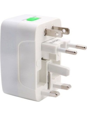 Epazzar Universal Priz Fiş Çevirici 2 Adet Yurt Dışı Fiş Şarj Dönüştürücü Adaptör 2 Adet