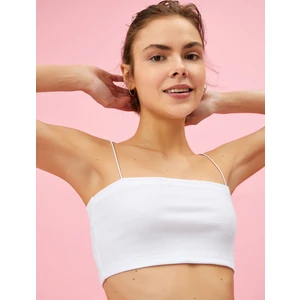 Kadın Crop Tanktop İnce Askılı