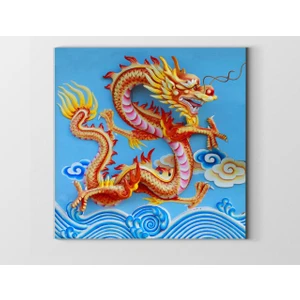 Deniz Çerçeve Ejderha Tablosu-Çerçevesiz - 30X30