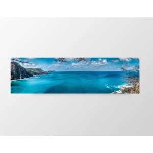 Deniz Çerçeve Deniz ve Manzara Tablosu-Çerçevesiz - 150X50