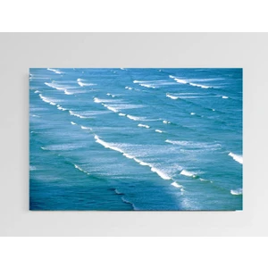 Deniz Çerçeve Dalgalı Deniz Yağlıboya Tablosu-Çerçevesiz - 50  x  90