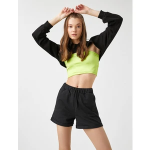 Beli Lastikli Cepli Şort