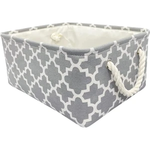 Tuval Saklama Kutusu ile / Kolları Sepet Organizatör Oyuncaklar Bezi Için 36X26X16 cm(Yurt Dışından)