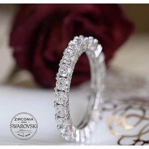 Alyans Star Zirconia Gümüş Tamtur Yüzük