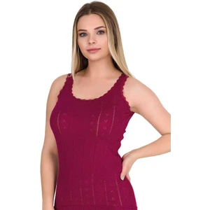 8049 Kadın Dantelli Yaka Kalın Askılı Atlet