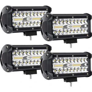 Shuai Yan 4 x 240W 7ınch LED Işık Çubuğu 24000LM LED Spot Sel Combo Işın Suv Utv Pickup Boat Için Su Geçirmez Off Road Çalışma Işığı (Yurt Dışından)