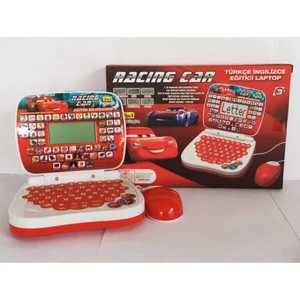 Racing Car Eğitim Bilgisayarı Oyuncak Laptop Türkçe - Ingilizce 100 Fonksiyonlu Egekidsstore