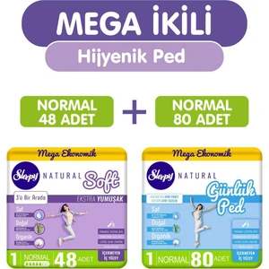 Mega Ikili (Mega Fırsat Soft Normal 48’li Hijyenik Ped + Mega Günlük Normal 80’li Hijyenik Ped)