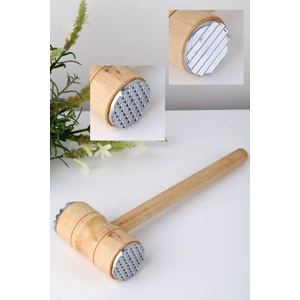 Ahşap Saplı Et Dövme Çelik Et Tokmağı  25 cm