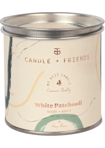 Candle And Friends No.4 White Patchouli Teneke Mum 220GR.