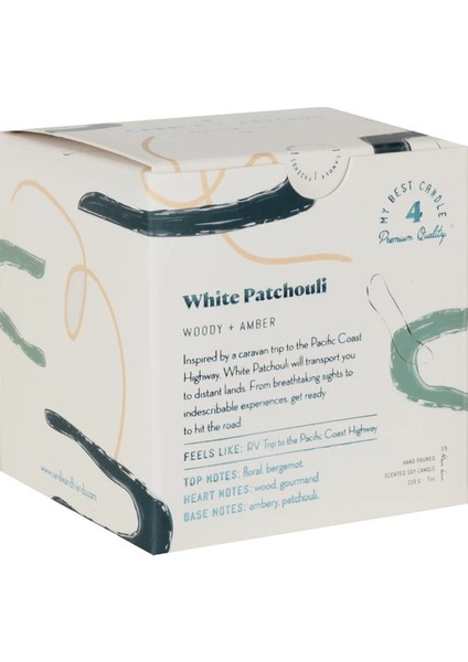 Candle And Friends No.4 White Patchouli Teneke Mum 220GR.