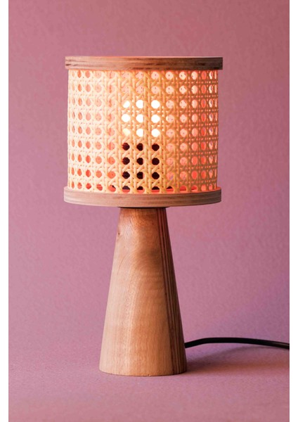 Istanbul Serisi Mini Beyoğlu Hazeranlı Ahşap Abajur fiyatları