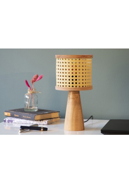 Istanbul Serisi Mini Beyoğlu Hazeranlı Ahşap Abajur fırsatları