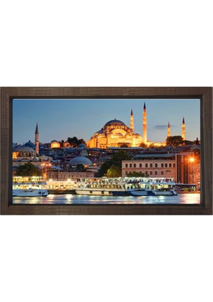 Istanbul ve Gece Tablosu-Çerçevesiz - 40X60