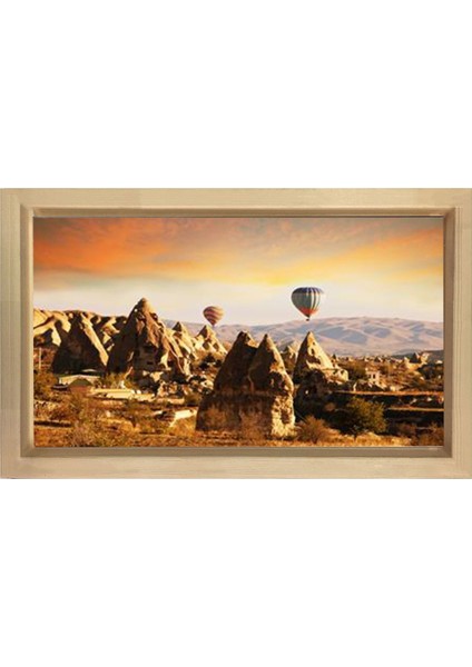 Peri Bacaları Tablosu-Naturel Ahşap Çerçeve - 50X70