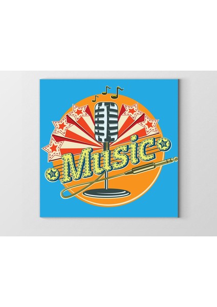 Müzik Tablosu-Çerçevesiz - 50X50
